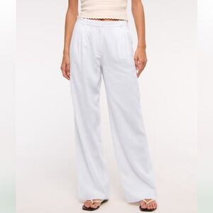 Abercrombie & Fitch Cream Textured Lounge Pants